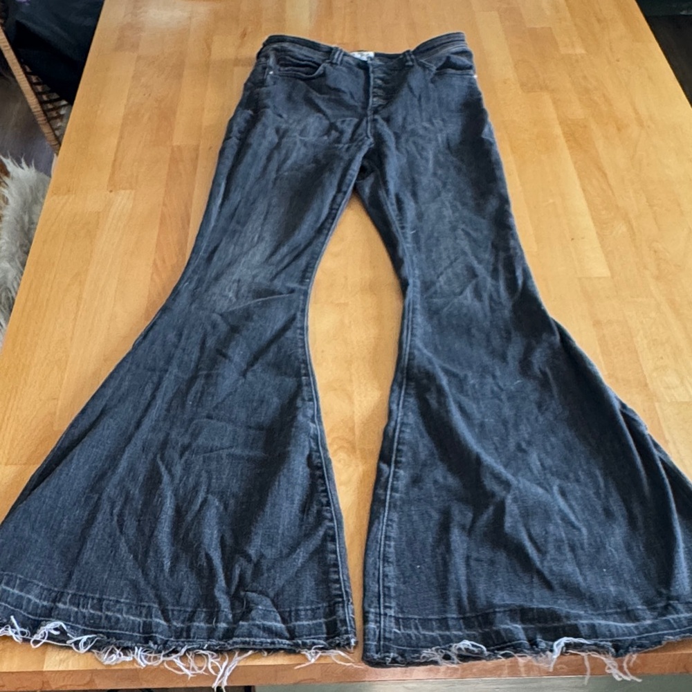 We The Free Black Flare Jeans